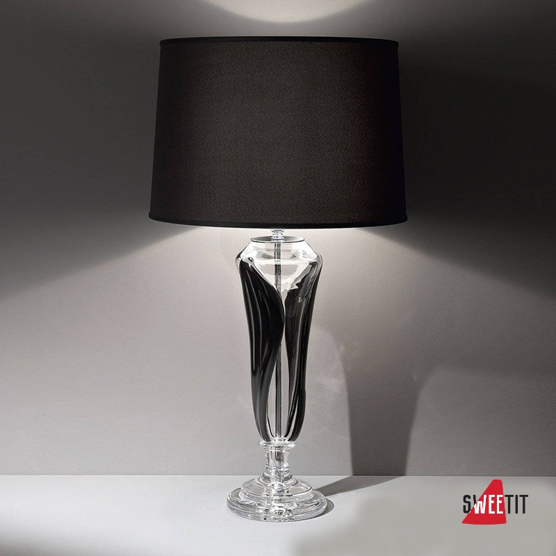 Настольный светильник Italamp 8109/LG Transp.-black / NK / Black shades