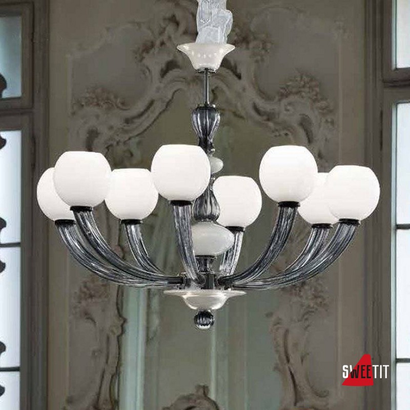 Люстра Sylcom Gritti 1537/8 K BLCR.GRY