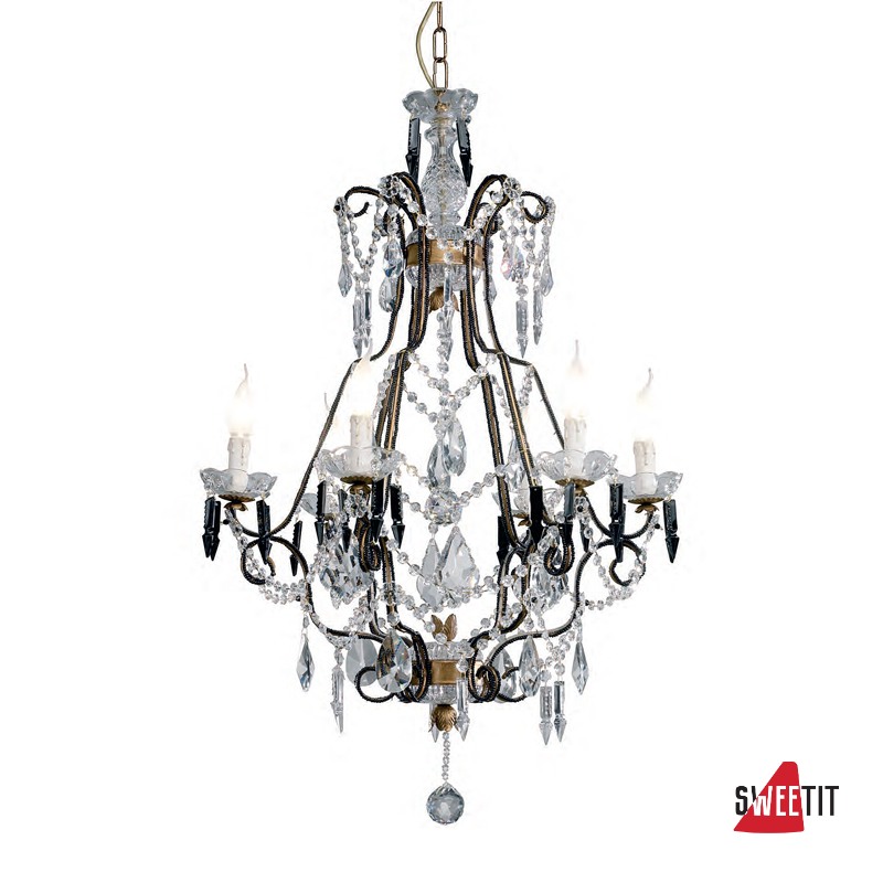 Люстра TREDICI CLASSIC 1358.6CRA nero