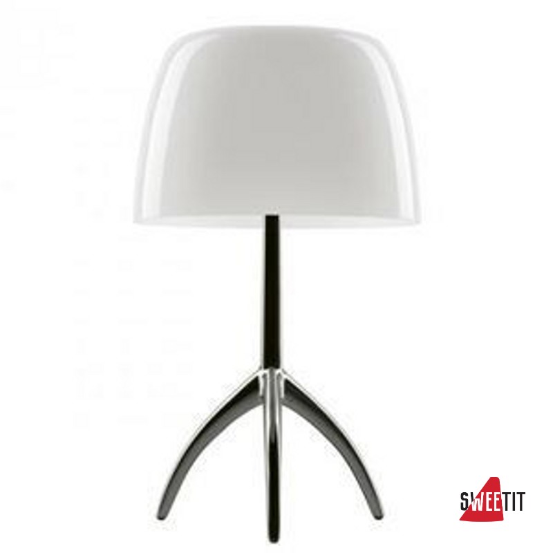 Настольная лампа FOSCARINI LUMIERE GRANDE CROMO NERO/BIANCO