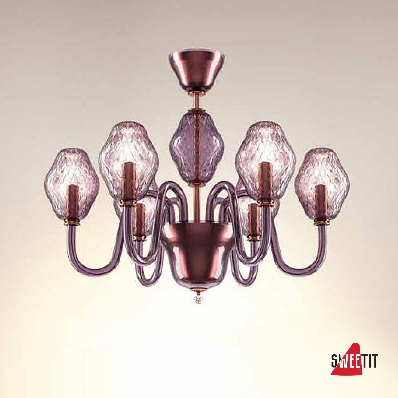 Потолочная люстра Beby Group Peonia 7701B03 Fuchsia Venice