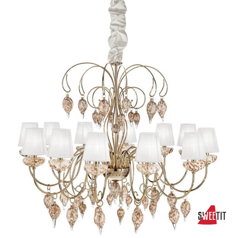 Люстра IDL CHRYSALIS Royal Gala 444/12 White