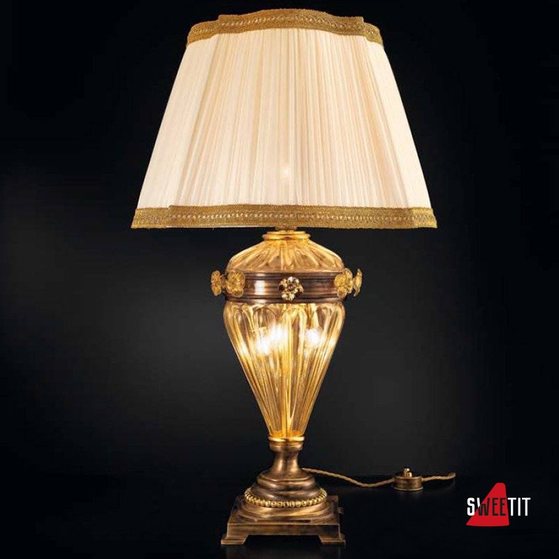 Настольная лампа Sylcom Impero 1669 BRU ORO + TOP 1669 ORO