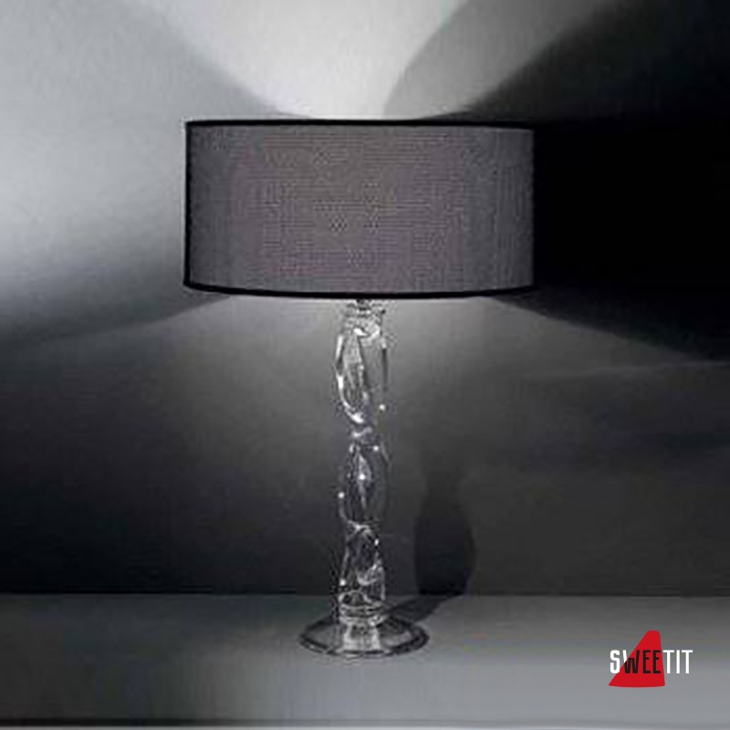 Настольный светильник Italamp 8023/LP Transp. / NK / Black shade