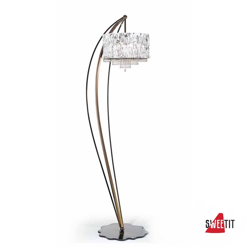 Торшер IDL Crystal blade 512/5P black aubergine