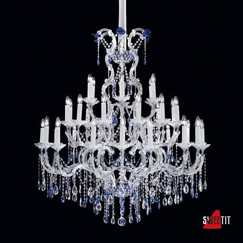 Люстра Beby Group Queen of Roses 9000B18 Chrome SW Bluino
