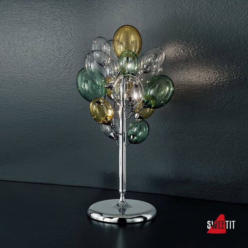 Настольная лампа IDL Nuvola 372/3L chrome + multicolour