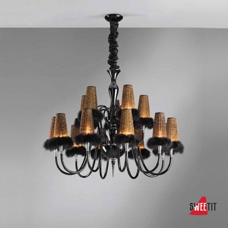 Люстра CARLESSO HONEY PLUMES S12