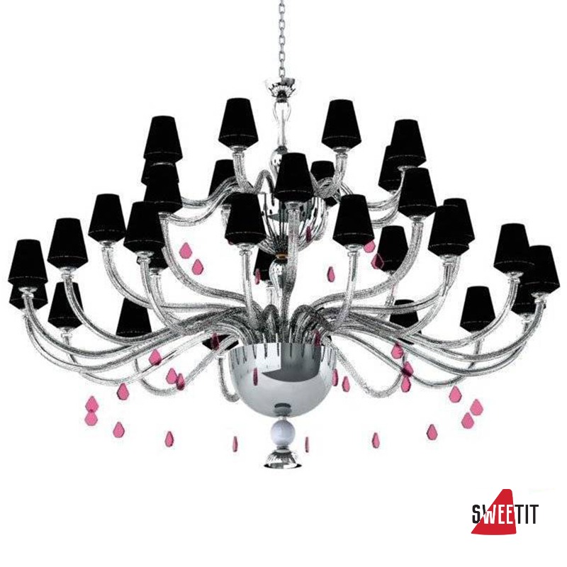 Люстра Beby Group Pure 7820BB5 Chrome Silver Cortina Black Lilac