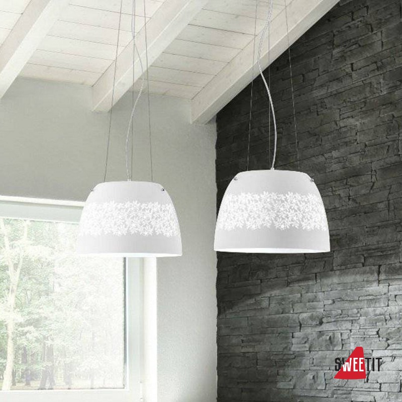 Подвесной светильник Renzo Del Ventisette Shine S 14368/40 Bianco