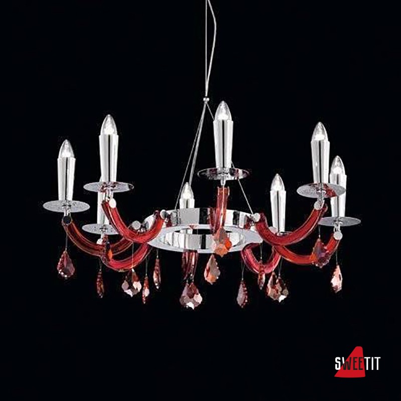 Люстра Beby Group Privilege 0240B02 Chrome Red Sensuelle SW Red Magma