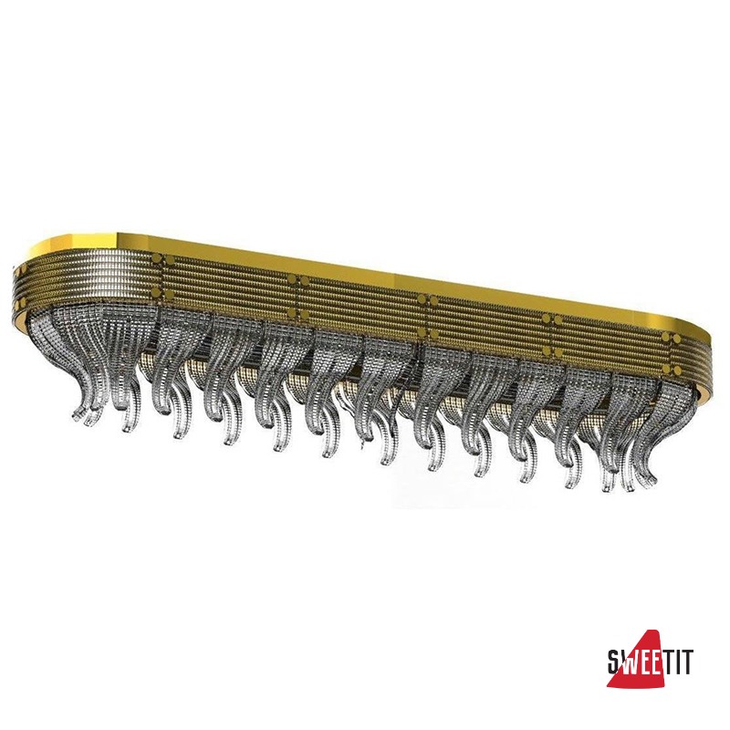 Потолочный светильник Beby Group Milano Deco 8030Q05 Light gold Smoked Glass