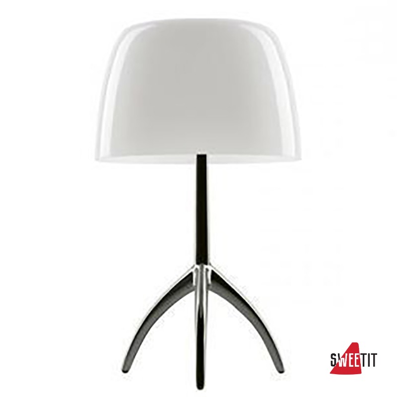 Настольная лампа FOSCARINI LUMIERE GRANDE CROMO NERO/BIANCO DIMMER