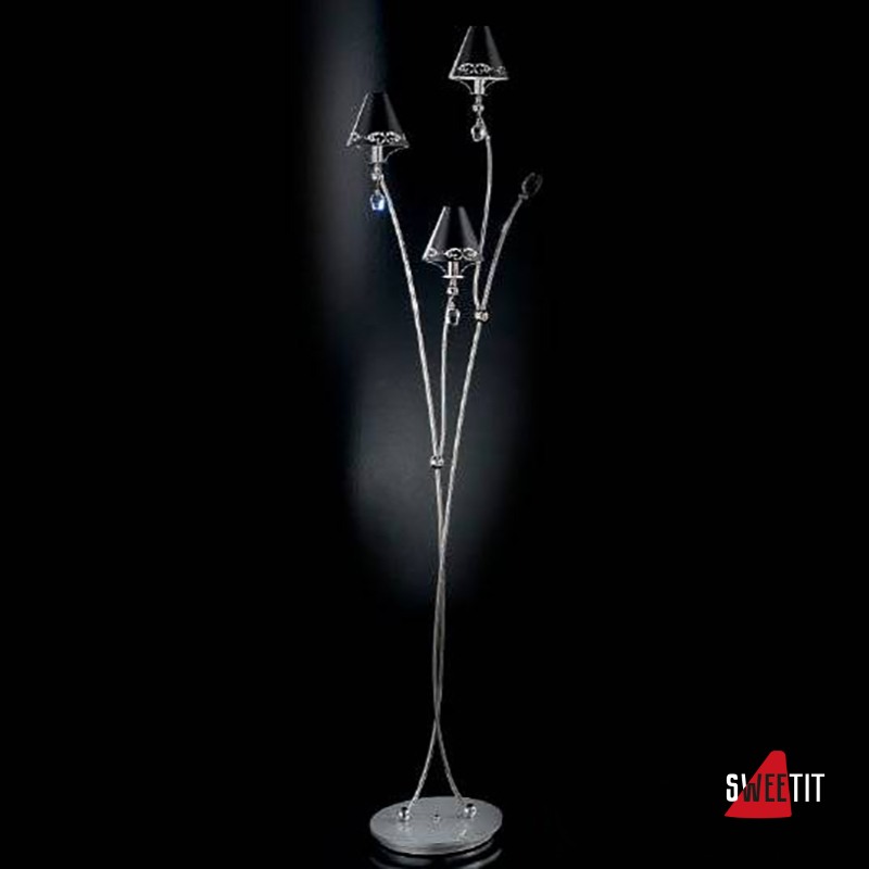 Торшер IDL Fosca 397/3P Chrome Black