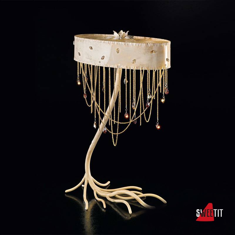 Настольная лампа IDL Heritage 443/2L shiny ivory