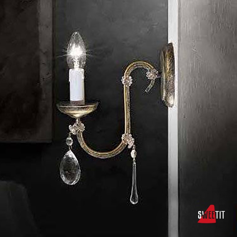 Бра Beby Group Old style 3592/1A Black gold CUT CRYSTAL