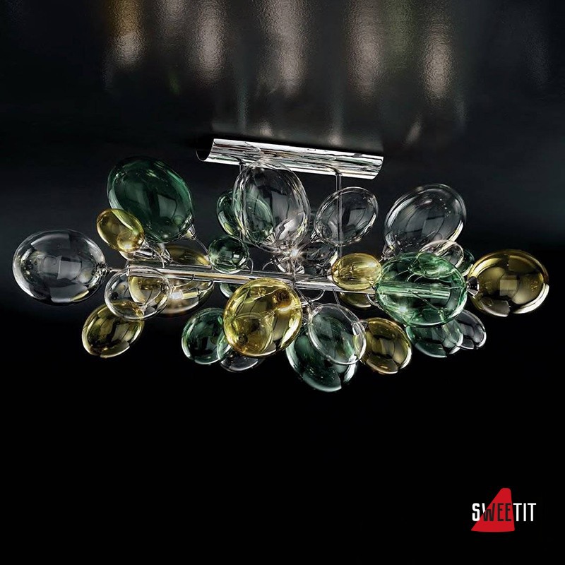 Потолочный светильник IDL Nuvola 372/8PF chrome + multicolour