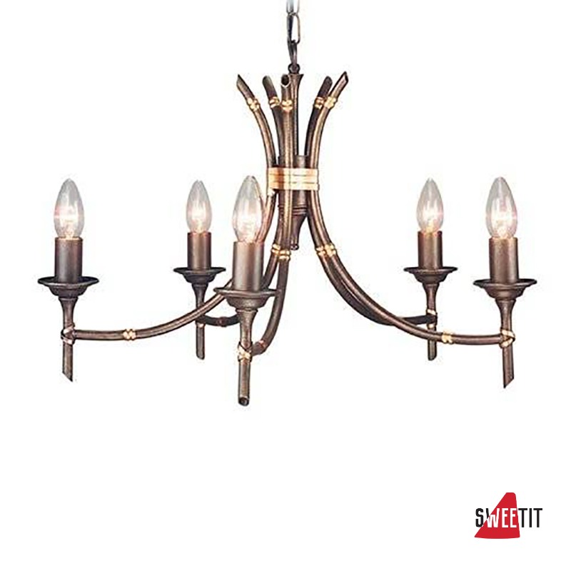 Люстра Elstead Lighting Bamboo BB5 BRZ PATINA