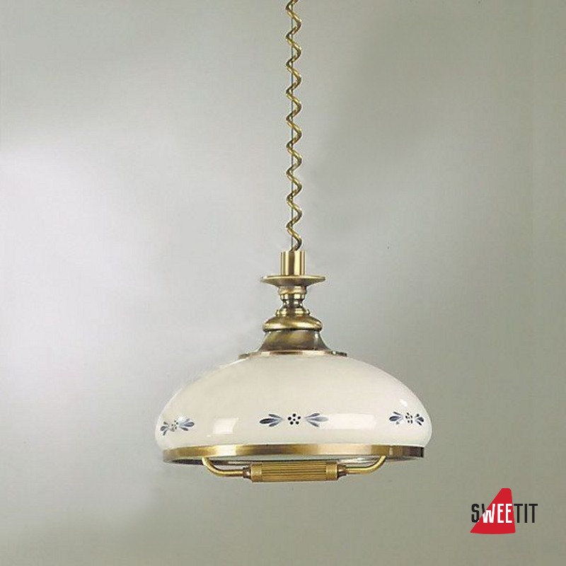 Светильник подвесной ORION Landhaus HL 6-1342 Pat-Zug-420 opal-blau-Pat