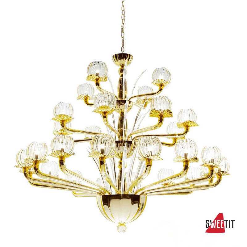Люстра IDL Afrodite 558/16+8+4 gold gold mirrored