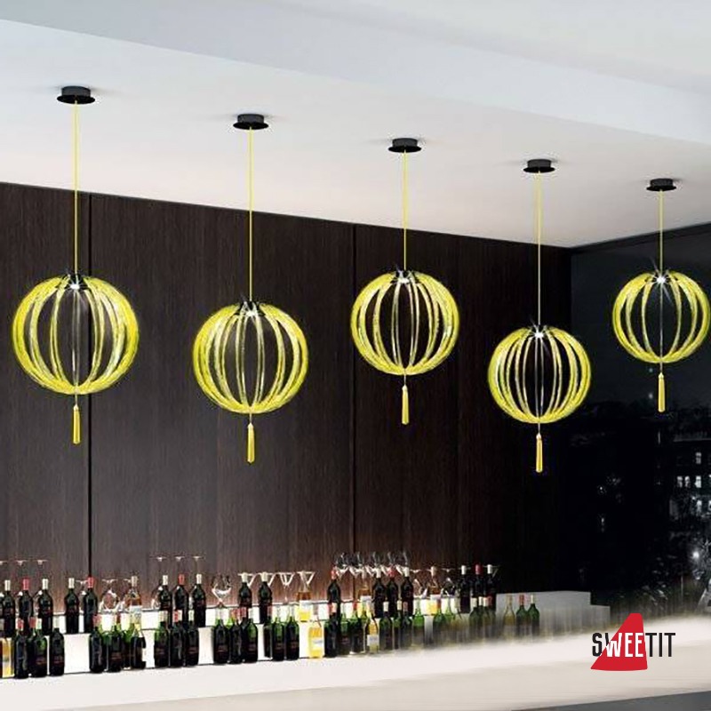 Подвесной светильник Beby Group Planet nine 0660B01 Black matt Lemon Ice