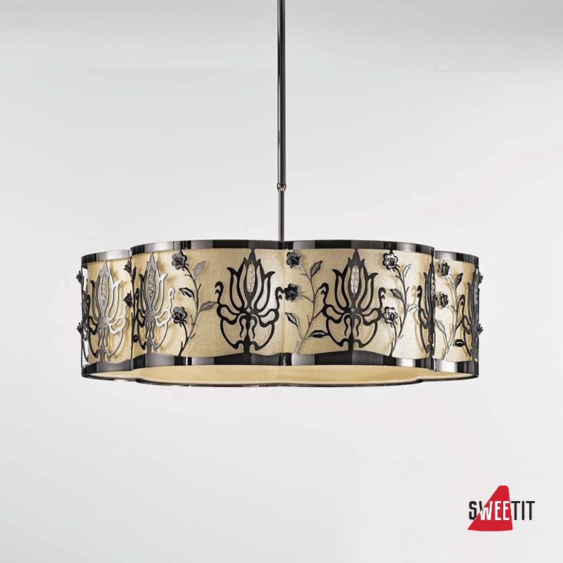 Подвесной светильник IDL Margot 539/6 nickel+Gold lame
