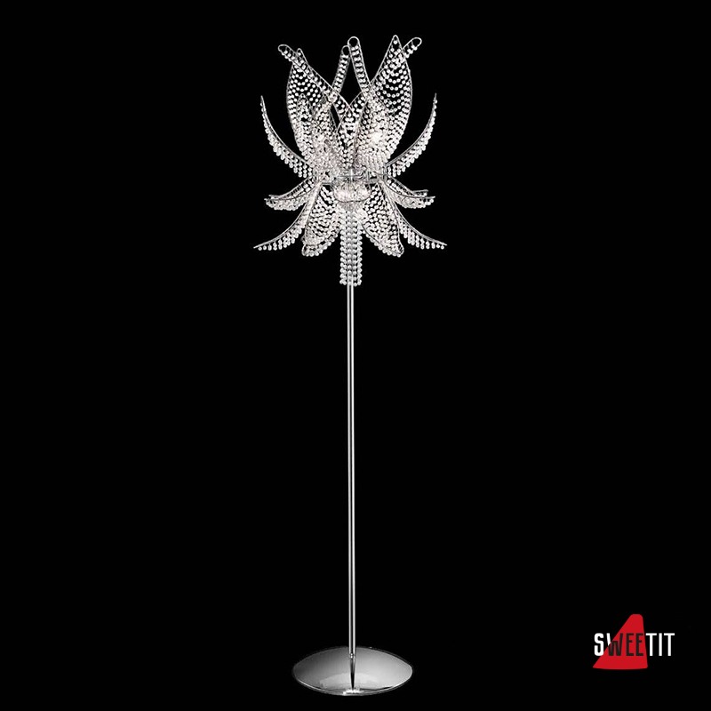 Торшер IDL Ninfea 436/5P Chrome Swarovski