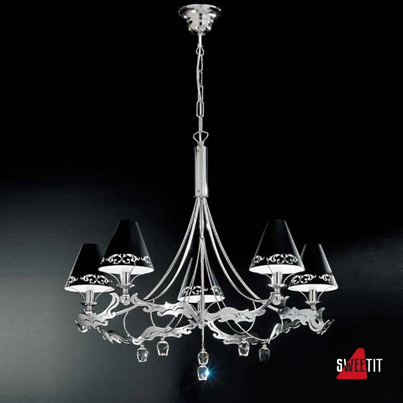 Люстра IDL Fosca 397/5 Chrome Black