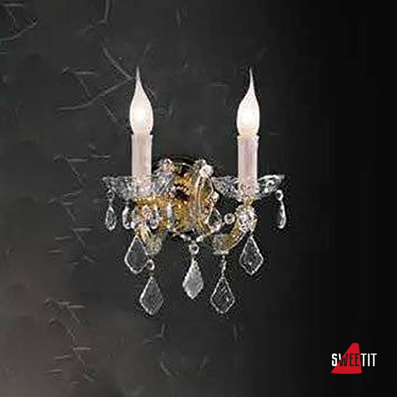 Бра Beby Group Novecento 630/2A Light gold CUT CRYSTAL