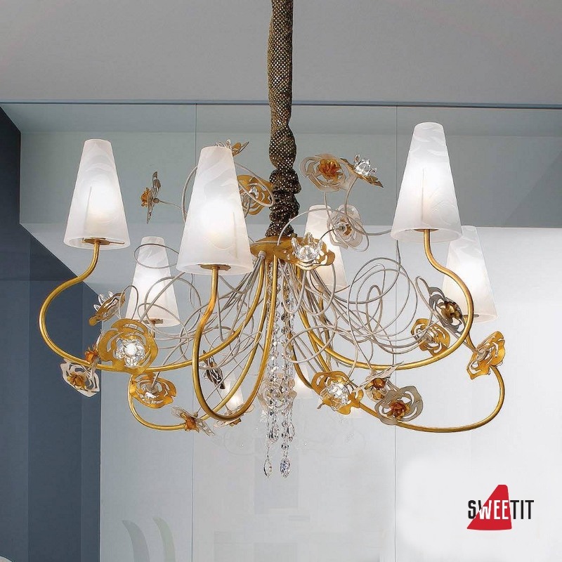 Люстра Masca Vie en Rose 1839/6 Bianco oro / Glass 530/525