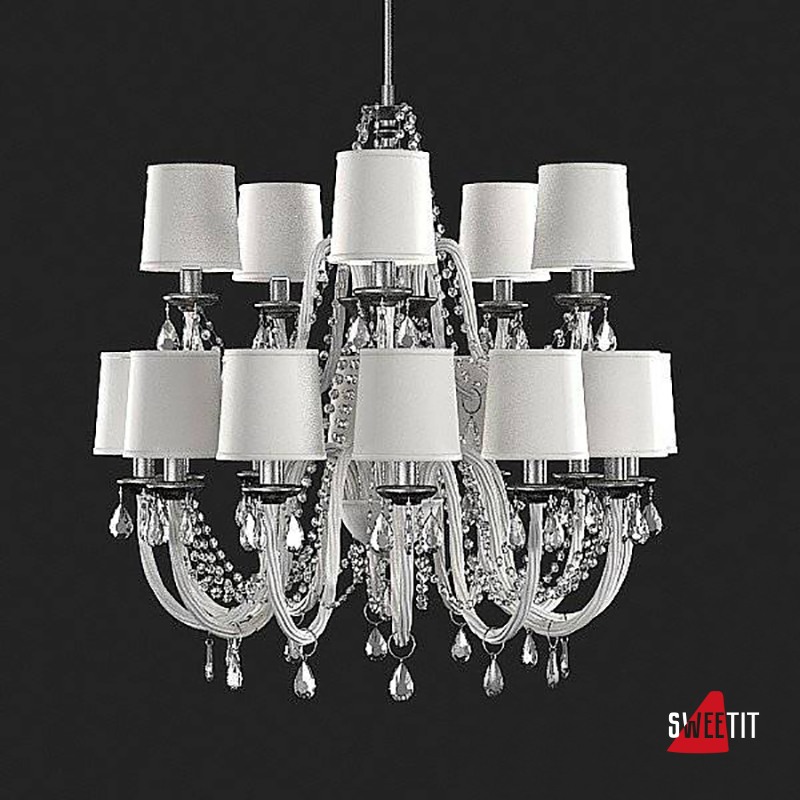 Люстра Italamp 445/10+5 White / C / SW Elements / White shades