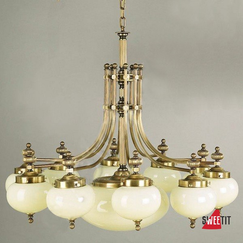 Люстра ORION Wr.Nostalge LU 1320-10+1 patina-328_337 champagne
