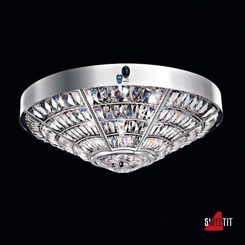 Потолочный светильник Beby Group Stone 5150Q01 Satin Chrome Cut Almond Turquoise