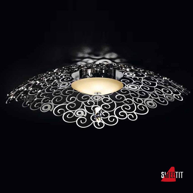 Потолочный светильник IDL Crystal marine 491/4PF steel BLACK SW