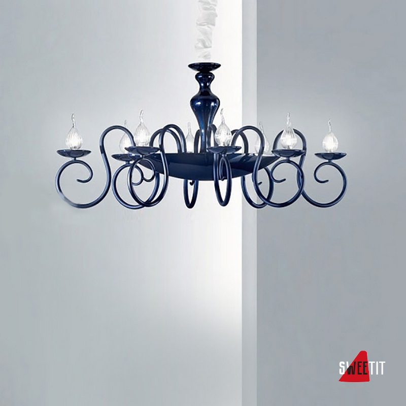 Подвесная люстра IDL Export Srl. Deco 461/8 blue