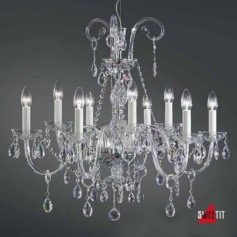 Люстра Italamp 117/6+3 Transp. / C / Glass