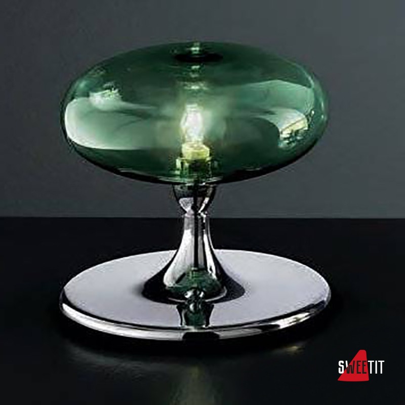 Настольная лампа IDL Moira 366/1LP chrome + VERDE