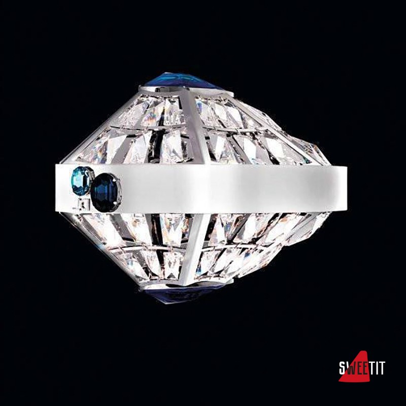 Настенный светильник Beby Group Stone 5150A02 Chrome Cut Almond Turquoise