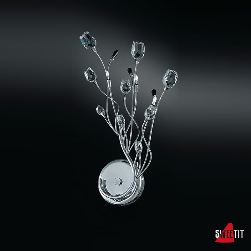 IDL Rosetta 325/3A Chrome Clear roses/Black prisms