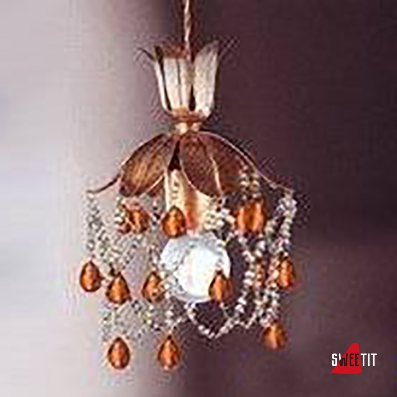 Подвесной светильник Renzo Del Ventisette "Sinuosa" SV 13963/1 orange DEC. 055