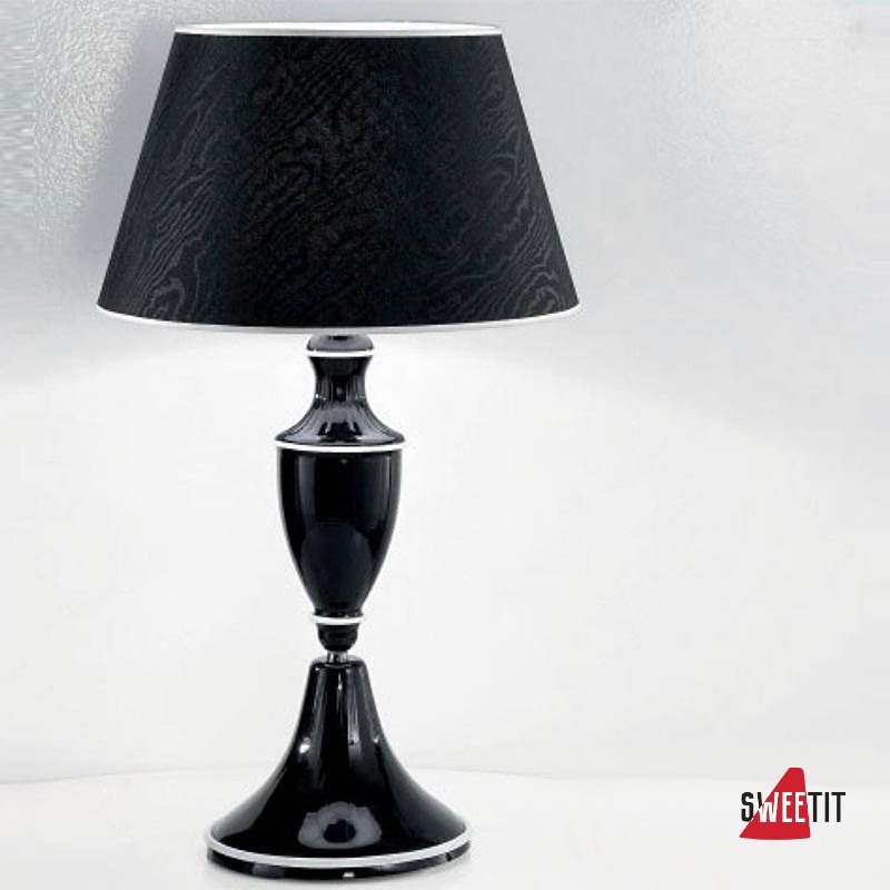 Настольная лампа IDL Baroque 449/1L nero bianco
