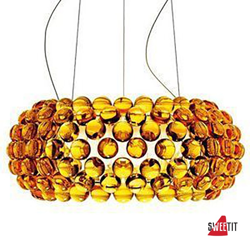 Подвесной светильник FOSCARINI CABOCHE MEDIA SOSPENSIONE GIALLO ORO H.5 METRI