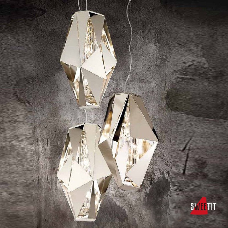 Подвесной светильник IDL Crystal Rock 476/4 Pure Steel