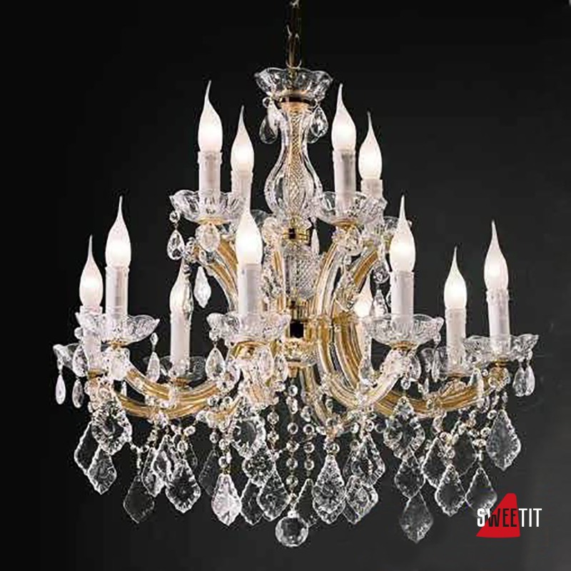 Люстра Beby Group Novecento 630/10+5 Light gold HALF CUT