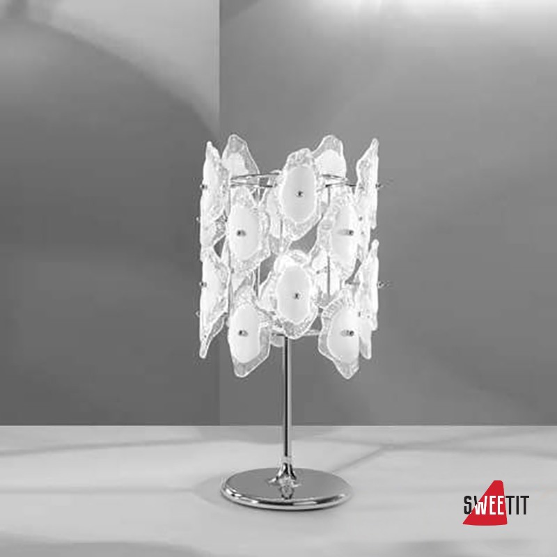Настольная лампа IDL Sofia 488/1LP Chrome+White