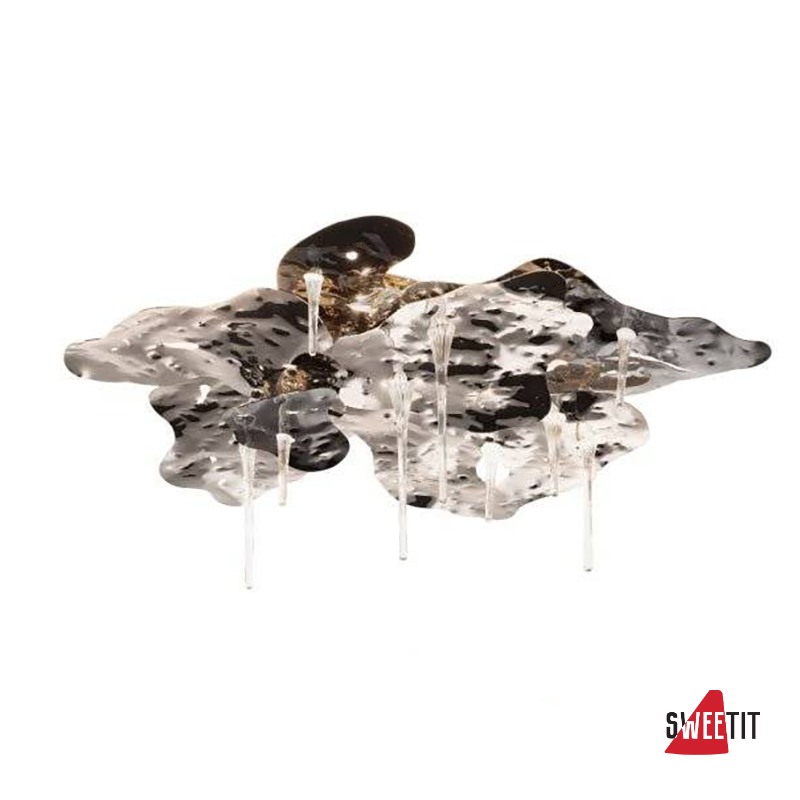 Потолочный светильник IDL Leaves 605/5PF black nickel