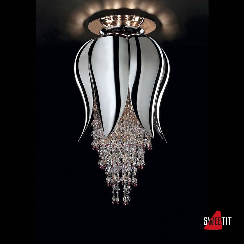 Потолочный светильник Beby Group Bouquet 5200B11 Chrome Chrome Red
