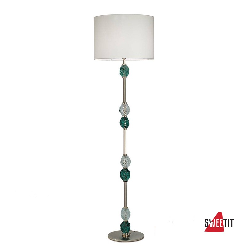 Торшер IDL Charme 600/7P steel ivory tr+green