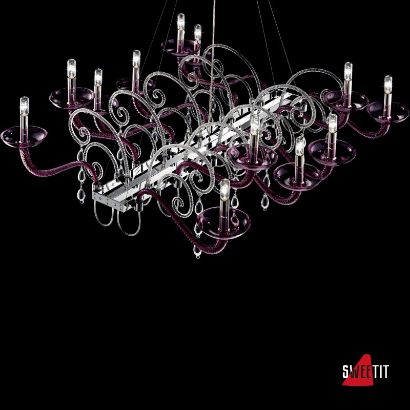 Люстра Barovier&Toso Mood Taymyr 7029/7030 GL/AL/VL/BB/RR/IC/VI/LQ