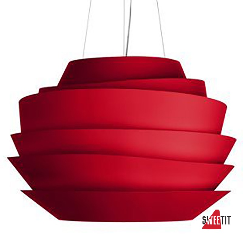 Подвесной светильник FOSCARINI LE SOLEIL SOSPENS.FLUORESC.ROSSO H.CM.500